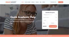 Desktop Screenshot of essayassist.com