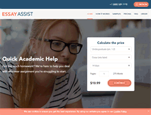 Tablet Screenshot of essayassist.com